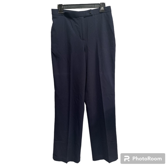 Haggar Navy Blue Dress Pants.  Size 8 - Picture 1 of 13